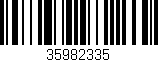 Código de barras (EAN, GTIN, SKU, ISBN): '35982335'