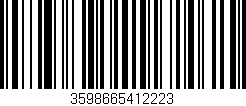 Código de barras (EAN, GTIN, SKU, ISBN): '3598665412223'