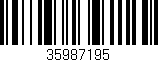 Código de barras (EAN, GTIN, SKU, ISBN): '35987195'
