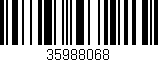 Código de barras (EAN, GTIN, SKU, ISBN): '35988068'