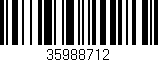 Código de barras (EAN, GTIN, SKU, ISBN): '35988712'
