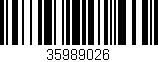 Código de barras (EAN, GTIN, SKU, ISBN): '35989026'