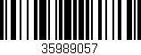Código de barras (EAN, GTIN, SKU, ISBN): '35989057'
