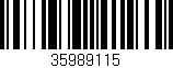Código de barras (EAN, GTIN, SKU, ISBN): '35989115'