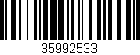 Código de barras (EAN, GTIN, SKU, ISBN): '35992533'