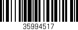 Código de barras (EAN, GTIN, SKU, ISBN): '35994517'