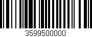 Código de barras (EAN, GTIN, SKU, ISBN): '3599500000'