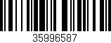 Código de barras (EAN, GTIN, SKU, ISBN): '35996587'