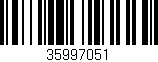 Código de barras (EAN, GTIN, SKU, ISBN): '35997051'