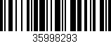 Código de barras (EAN, GTIN, SKU, ISBN): '35998293'
