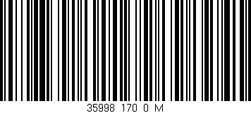 Código de barras (EAN, GTIN, SKU, ISBN): '35998_170_0_M'