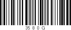Código de barras (EAN, GTIN, SKU, ISBN): '35_8_0_G'