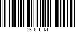 Código de barras (EAN, GTIN, SKU, ISBN): '35_8_0_M'