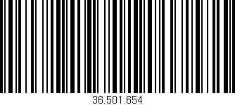 Código de barras (EAN, GTIN, SKU, ISBN): '36.501.654'