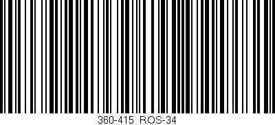 Código de barras (EAN, GTIN, SKU, ISBN): '360-415/ROS-34'