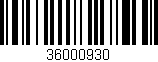 Código de barras (EAN, GTIN, SKU, ISBN): '36000930'