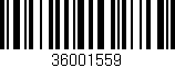 Código de barras (EAN, GTIN, SKU, ISBN): '36001559'