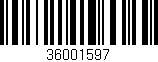 Código de barras (EAN, GTIN, SKU, ISBN): '36001597'