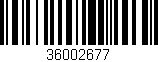 Código de barras (EAN, GTIN, SKU, ISBN): '36002677'