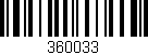 Código de barras (EAN, GTIN, SKU, ISBN): '360033'
