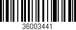 Código de barras (EAN, GTIN, SKU, ISBN): '36003441'