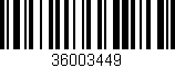 Código de barras (EAN, GTIN, SKU, ISBN): '36003449'