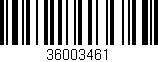 Código de barras (EAN, GTIN, SKU, ISBN): '36003461'