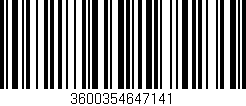 Código de barras (EAN, GTIN, SKU, ISBN): '3600354647141'