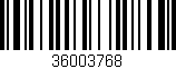 Código de barras (EAN, GTIN, SKU, ISBN): '36003768'