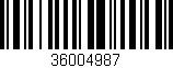 Código de barras (EAN, GTIN, SKU, ISBN): '36004987'