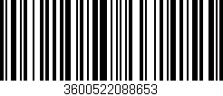 Código de barras (EAN, GTIN, SKU, ISBN): '3600522088653'