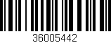 Código de barras (EAN, GTIN, SKU, ISBN): '36005442'