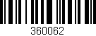 Código de barras (EAN, GTIN, SKU, ISBN): '360062'