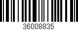 Código de barras (EAN, GTIN, SKU, ISBN): '36008835'