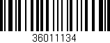Código de barras (EAN, GTIN, SKU, ISBN): '36011134'