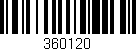Código de barras (EAN, GTIN, SKU, ISBN): '360120'
