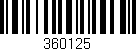 Código de barras (EAN, GTIN, SKU, ISBN): '360125'