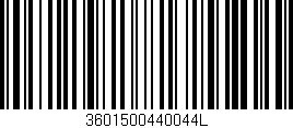 Código de barras (EAN, GTIN, SKU, ISBN): '3601500440044L'