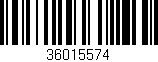 Código de barras (EAN, GTIN, SKU, ISBN): '36015574'