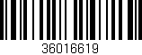 Código de barras (EAN, GTIN, SKU, ISBN): '36016619'