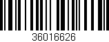 Código de barras (EAN, GTIN, SKU, ISBN): '36016626'