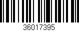 Código de barras (EAN, GTIN, SKU, ISBN): '36017395'