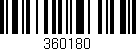 Código de barras (EAN, GTIN, SKU, ISBN): '360180'