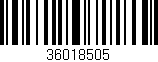 Código de barras (EAN, GTIN, SKU, ISBN): '36018505'