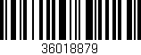 Código de barras (EAN, GTIN, SKU, ISBN): '36018879'