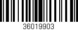 Código de barras (EAN, GTIN, SKU, ISBN): '36019903'