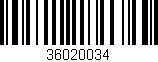 Código de barras (EAN, GTIN, SKU, ISBN): '36020034'
