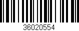 Código de barras (EAN, GTIN, SKU, ISBN): '36020554'