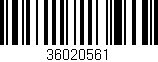 Código de barras (EAN, GTIN, SKU, ISBN): '36020561'