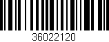 Código de barras (EAN, GTIN, SKU, ISBN): '36022120'